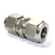 SS Union Equal Straight Connector Compression Double Ferrule OD Fitting Stainless Steel 304
